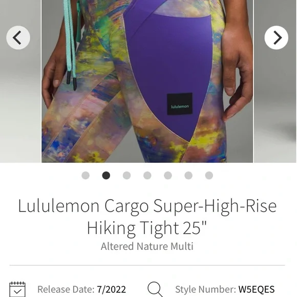 Lululemon Cargo Super-High-Rise
Hiking Tight 25"
Altered Nature Multi, Size 4. - Picture 6 of 8